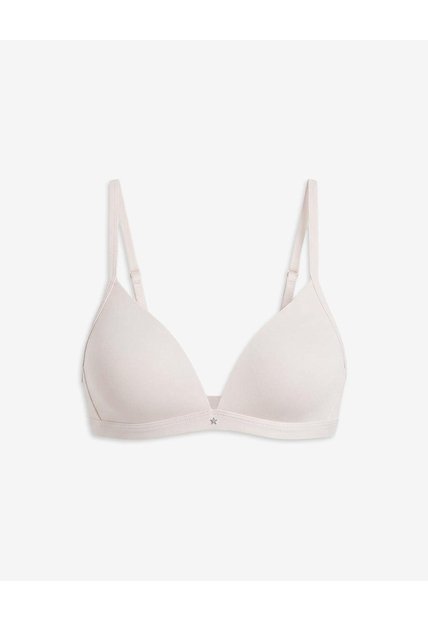 Brasier Soporte Medio Microfibra Sin Arco Vainilla Beige