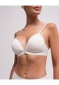 Brasier Soporte Medio Microfibra Sin Arco Vainilla Beige de PUNTO BLANCO