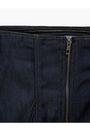 Camisa Strapless Denim Oscuro Mujer Azul