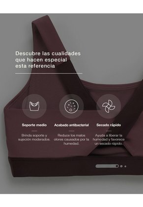 Top Deportivo Soporte Medio Control Humedad Vino Tinto Rojo