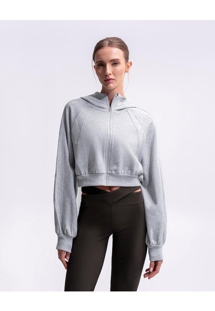 Buzo Oversize Gris Mujer Gris