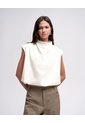 Blusa Globo Cuello Tortuga Vainilla Mujer Beige de PUNTO BLANCO