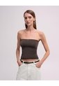 Top Strapless Seamless Café Mujer Cafe de PUNTO BLANCO