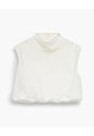 Blusa Globo Cuello Tortuga Vainilla Mujer Beige de PUNTO BLANCO