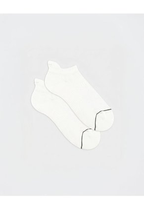 Medias Deportivas Unisex Tobilleras Cortas Blancas