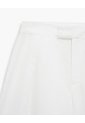 Pantalón Regular Tiro Medio Blanco Mujer Blanco de PUNTO BLANCO