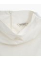 Blusa Globo Cuello Tortuga Vainilla Mujer Beige de PUNTO BLANCO