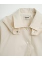 Chaqueta Parka Regular Capucha Removible Crema Mujer Beige de PUNTO BLANCO