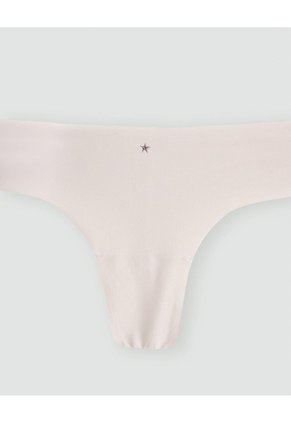 Panty Tipo Tanga Microfibra Invisible Habano Beige