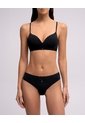 Panty Bikini En Punto Tiro Medio Negro Negro de PUNTO BLANCO
