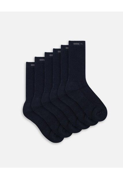 Medias Deportivas Largas Unisex Pack X6 Negro
