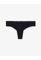Panty Bikini En Punto Tiro Medio Negro Negro de PUNTO BLANCO