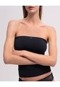 Top Strapless Seamless Negra Mujer Negro de PUNTO BLANCO