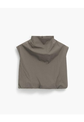 Blusa Globo Cuello Tortuga Café Mujer Cafe