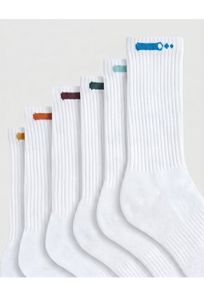 Medias Deportivas Largas Unisex Pack X6 Surtido