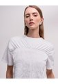 Camiseta Nido De Abeja Crema Mujer Beige de PUNTO BLANCO