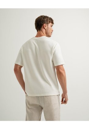 Camiseta Regular Algodón Habano Hombre Beige