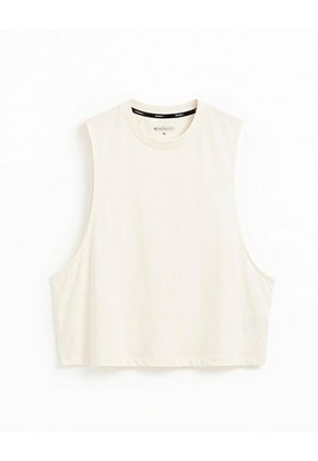 Camiseta Esqueleto Deportiva Transpirable Habano Mujer Beige