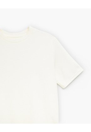 Camiseta Regular Algodón Habano Hombre Beige