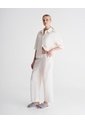 Camisa + Pantalón De Pijama Habano Mujer Beige de PUNTO BLANCO