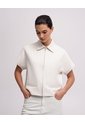 Chaleco Confort Regular Cremallera Habano Mujer Beige de PUNTO BLANCO