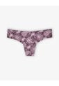 Panty Tipo Tanga Microfibra Invisible Estampado Rojo de PUNTO BLANCO