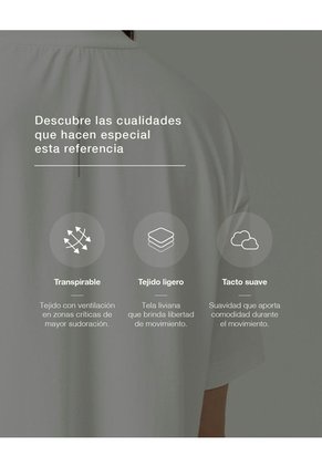 Camiseta Deportiva Tacto Frío Habana Mujer Beige