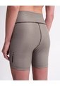 Short Deportivo Habano Estampado Mujer Beige de PUNTO BLANCO