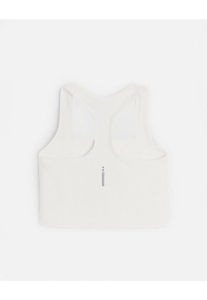 Crop Top Deportivo Soporte Alto Seamless Habano Beige