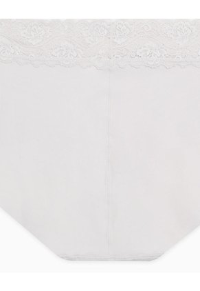 Panty Cachetero Clásico Microfibra Con Encaje Habano Beige
