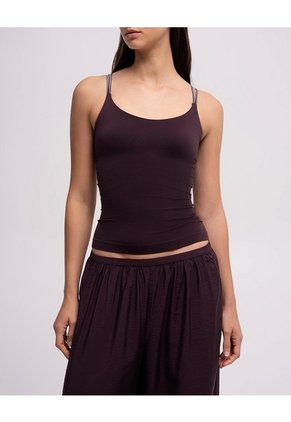Pantalón Balloon Bota Resortada Tiro Alto Vinotinto Mujer Rojo
