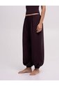 Pantalón Balloon Bota Resortada Tiro Alto Vinotinto Mujer Rojo de PUNTO BLANCO