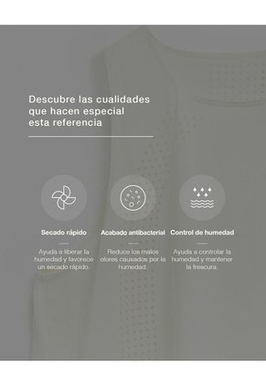 Camiseta Esqueleto Deportiva Control Humedad Habano Mujer Beige