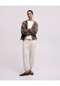 Jogger Confort Tiro Medio Habano Mujer Beige de PUNTO BLANCO