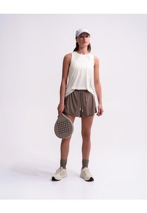 Camiseta Esqueleto Deportiva Control Humedad Habano Mujer Beige