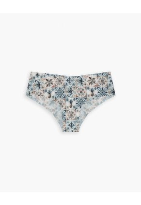 Panty Cachetero Microfibra Invisible Estampado Beige