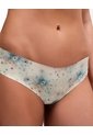 Panty Tipo Tanga Microfibra Invisible Estampado Beige de PUNTO BLANCO