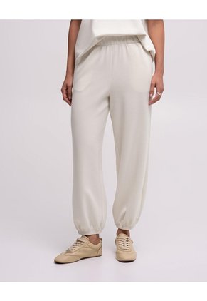 Jogger Confort Tiro Medio Habano Mujer Beige