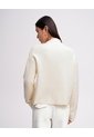 Suéter Regular Tejido De Punto Blanco Mujer Beige de PUNTO BLANCO