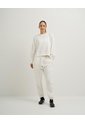 Jogger Tiro Medio Algodón Habano Mujer Beige de PUNTO BLANCO