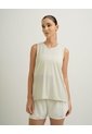 Camiseta Esqueleto Deportiva Control Humedad Habana Mujer Beige de PUNTO BLANCO