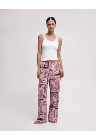Pantalón De Pijama Estampado Mujer Rojo PUNTO BLANCO