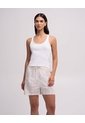 Camiseta + Short De Pijama Surtido Mujer Beige de PUNTO BLANCO