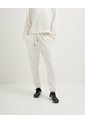 Jogger Tiro Medio Algodón Habano Mujer Beige de PUNTO BLANCO