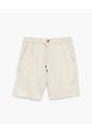 Bermuda Regular Lino Habano Hombre Beige de PUNTO BLANCO