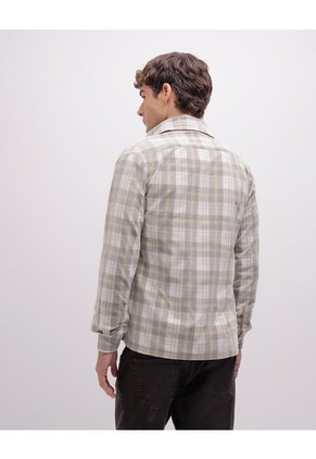 Camisa Manga Larga Regular Habano Hombre Beige