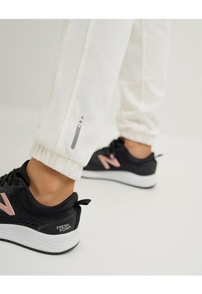 Jogger Tiro Medio Algodón Habano Mujer Beige