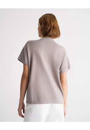 Camiseta Regular Tejido De Punto Habana Mujer Beige