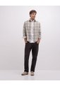 Camisa Manga Larga Regular Habano Hombre Beige de PUNTO BLANCO