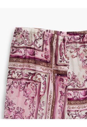 Pantalón De Pijama Estampado Mujer Rojo